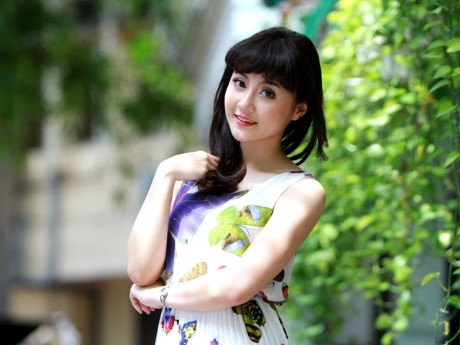 Thu Trang may mắn sở hữu một gương mặt đẹp và vóc dáng chuẩn.